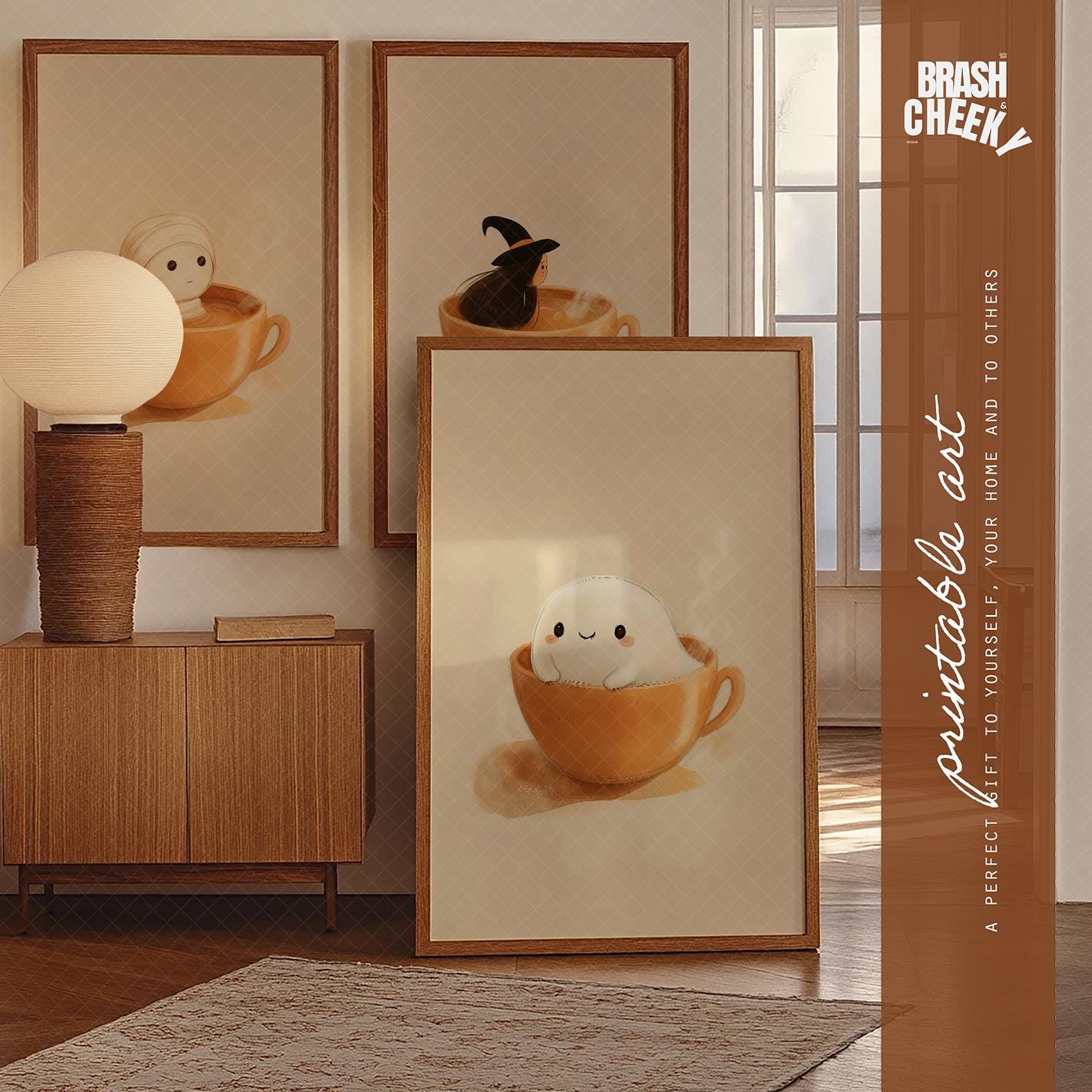 Triptych Halloween Coffee PRINTABLES
