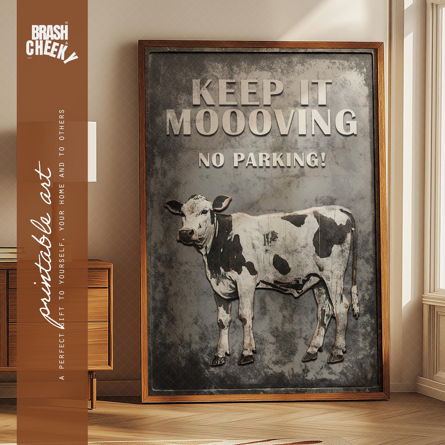 Keep it Moooving No Parking Sign PRINTABLE