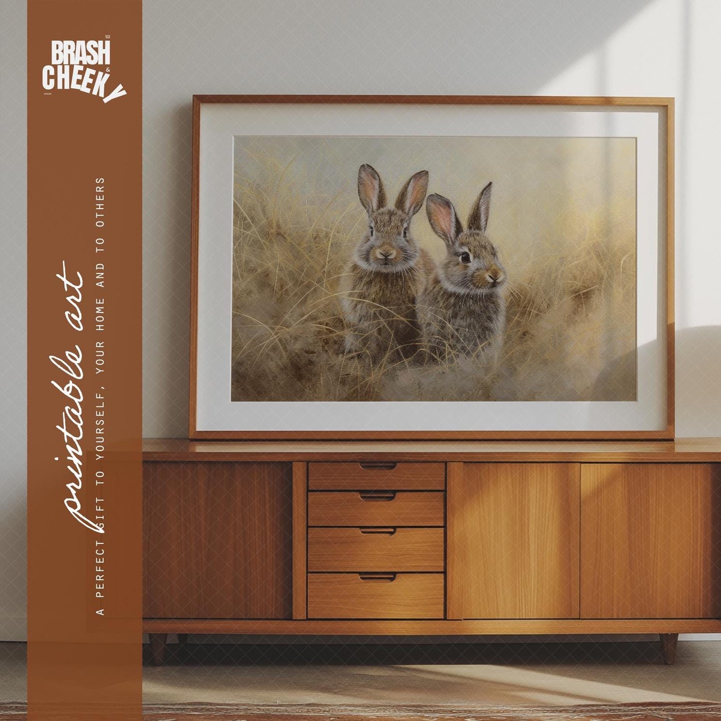 Painted Bunnies PRINTABLE