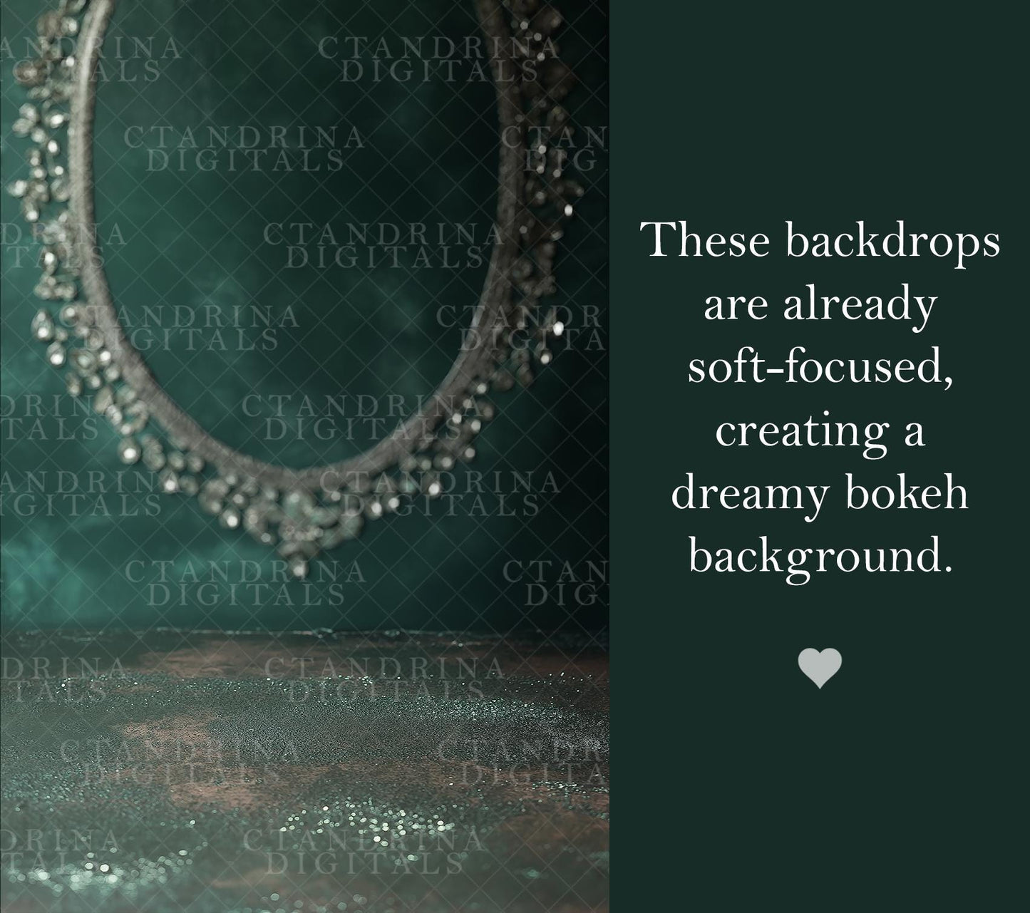 Soft Focused Jewel Digital Backdrops, Jewelry Canvas Digital Background, Maternity Digital Backdrops, Blurred Gem Backdrops for Photoshop