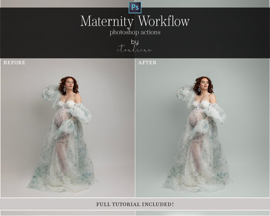 Maternity Workflow Photoshop Actions, Skin Actions, Background Actions, Color Change Action, Photoshop Actions for Studio Maternity, ENGLISH