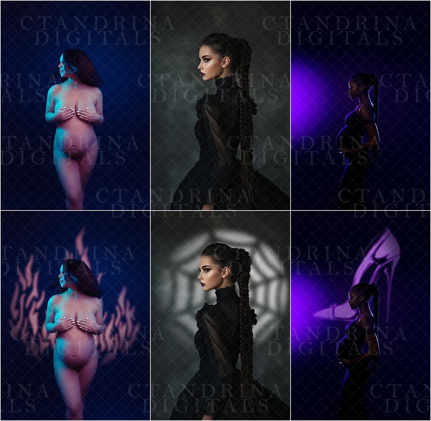 Snoot and Shape Digital Backdrop Overlays, Maternity Backdrop Overlays, Digital Overlays With Tutorial, High Quality GOBO Overlays Vol. 2