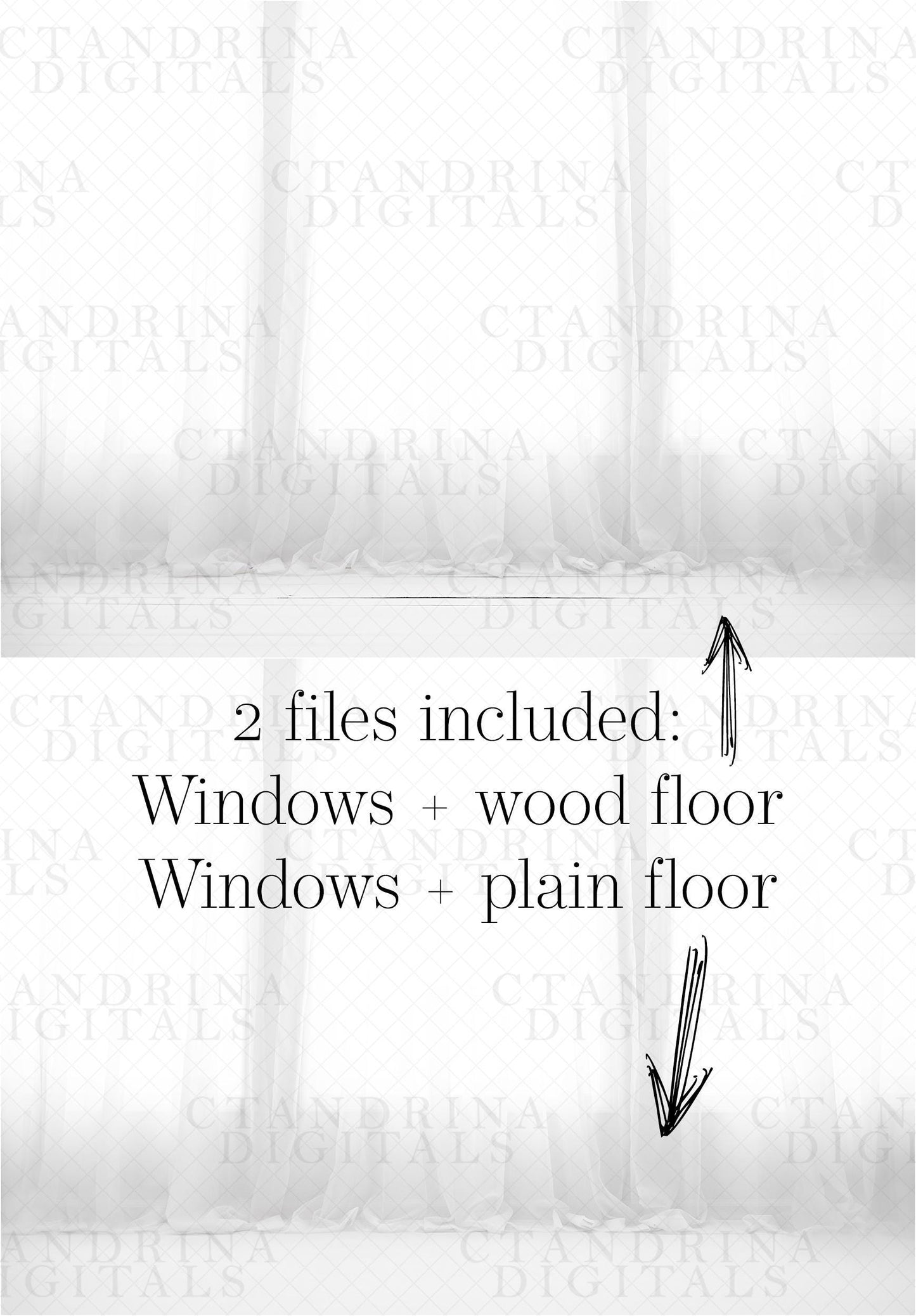 Window Light Digital Backdrop