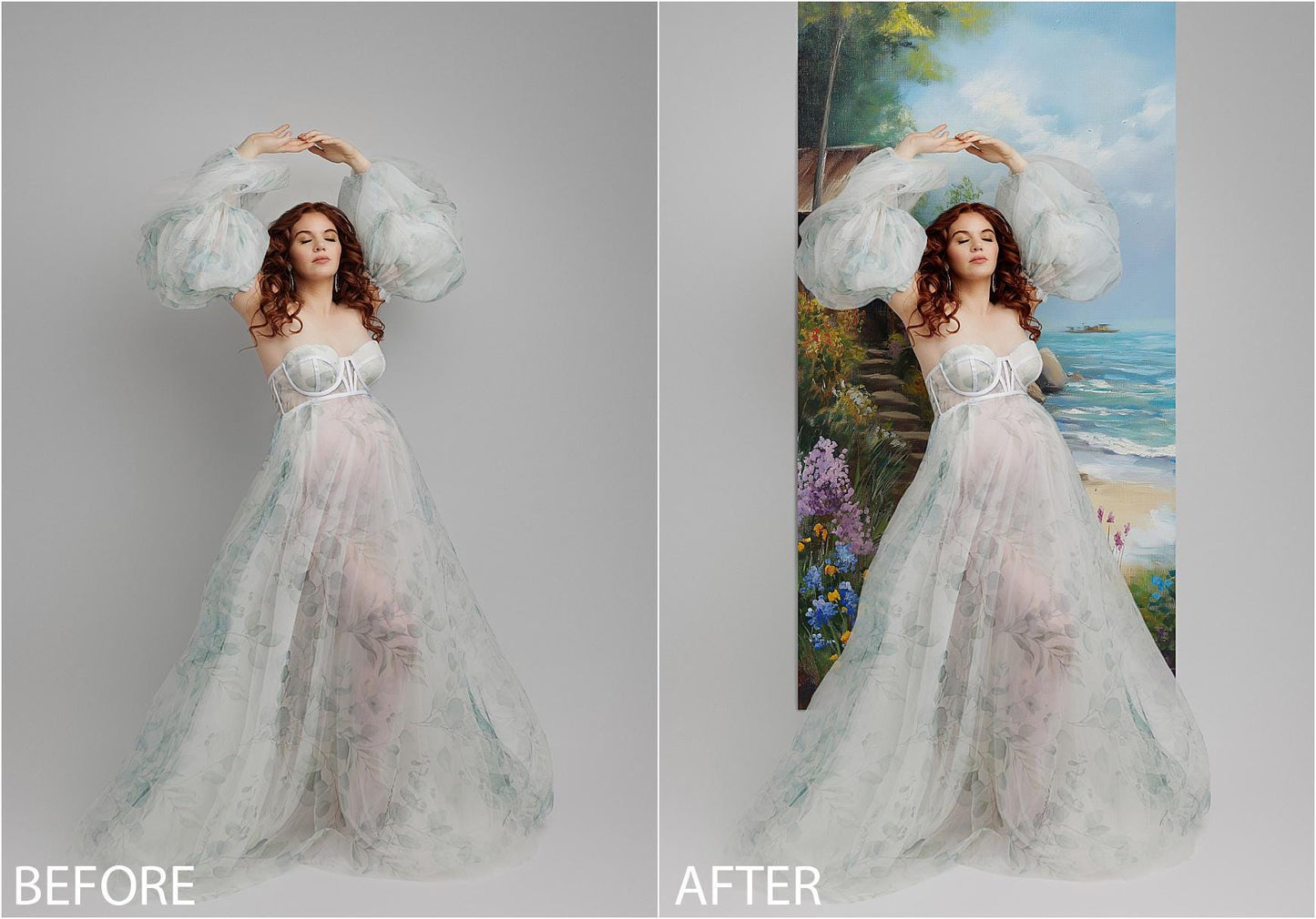 Skinny Canvas Digital Backdrop Overlays, Painted Summer Skinny Digital Backdrops, Maternity Digitals Backgrounds, Backdrops for Photoshop