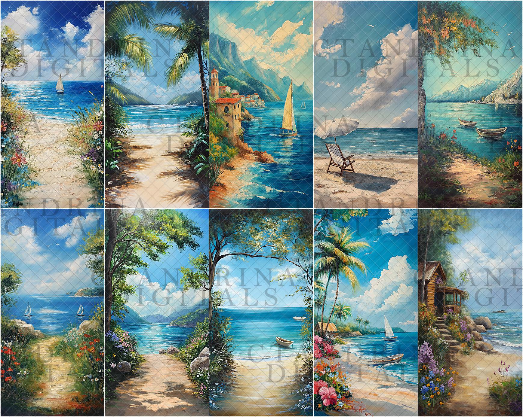 Skinny Canvas Digital Backdrop Overlays, Painted Summer Skinny Digital Backdrops, Maternity Digitals Backgrounds, Backdrops for Photoshop