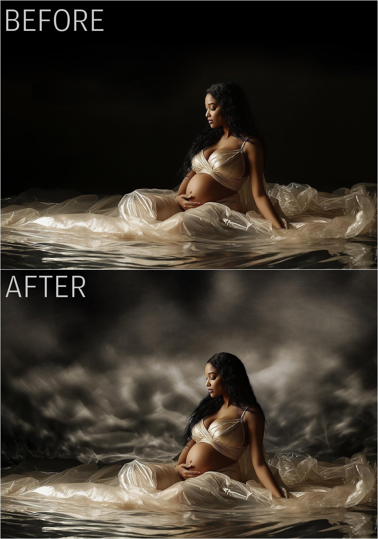 Mylar Reflection Overlays, Foil Layer Wall Reflection, Mylar Light Backdrop Overlays, Maternity Backdrop Overlays for Photoshop, Tutorial