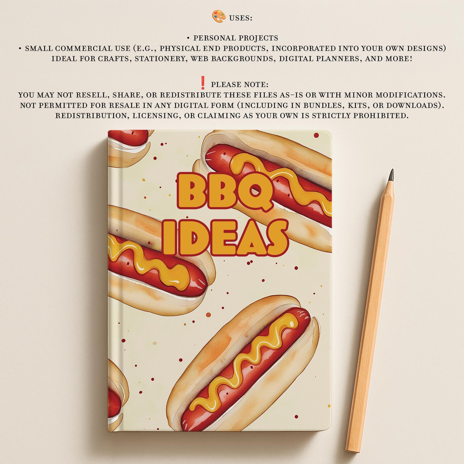 Summer Nostalgia Watercolor Digital Paper, Printable Scrapbook Paper, Digital Paper for Personal & Small Commercial Use, Digital Craft Paper