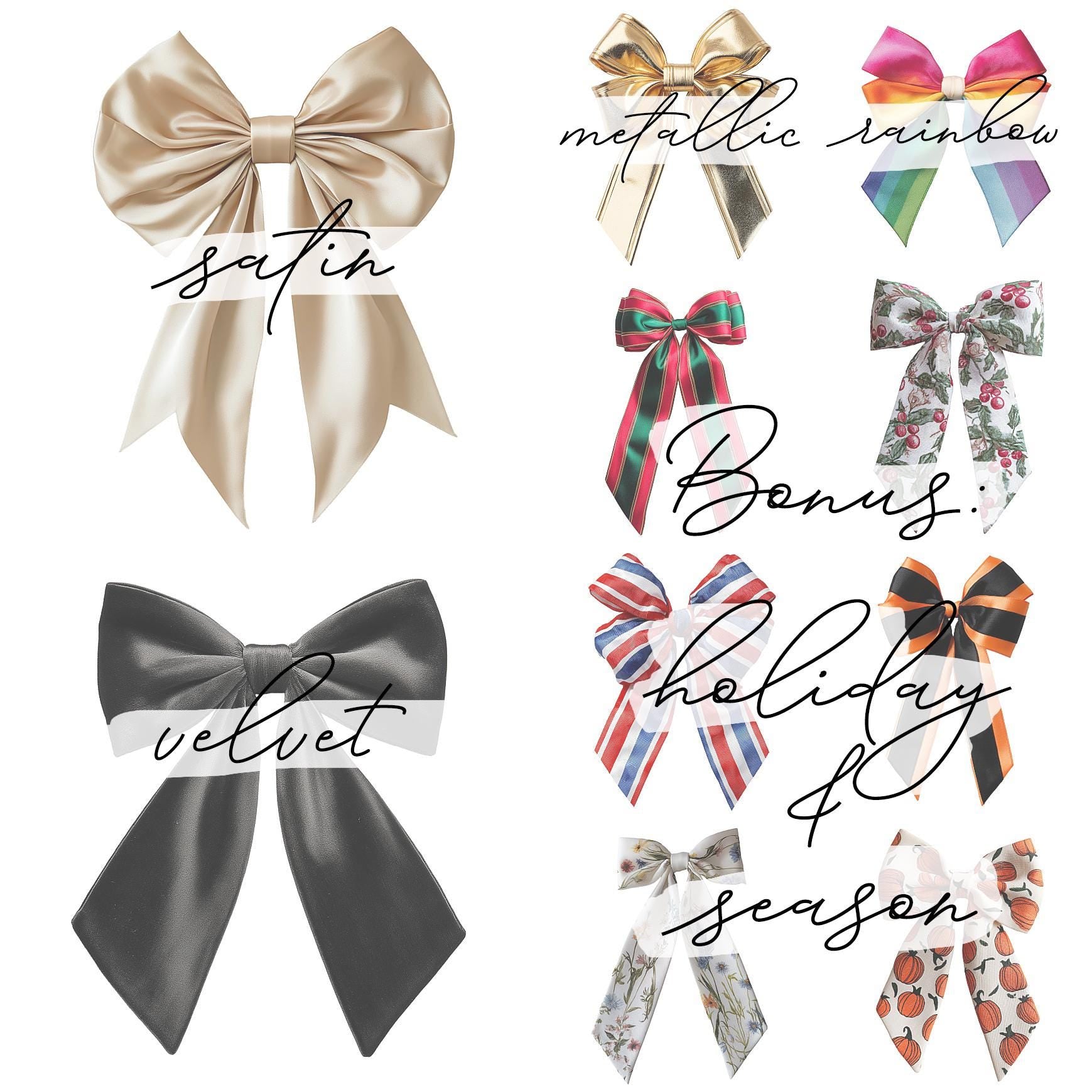 Bow Overlays, .PNG Bow Overlays for Photoshop, Bow Overlays for Photography, Digital Backdrop Overlays for Composite, Non Commerical Use