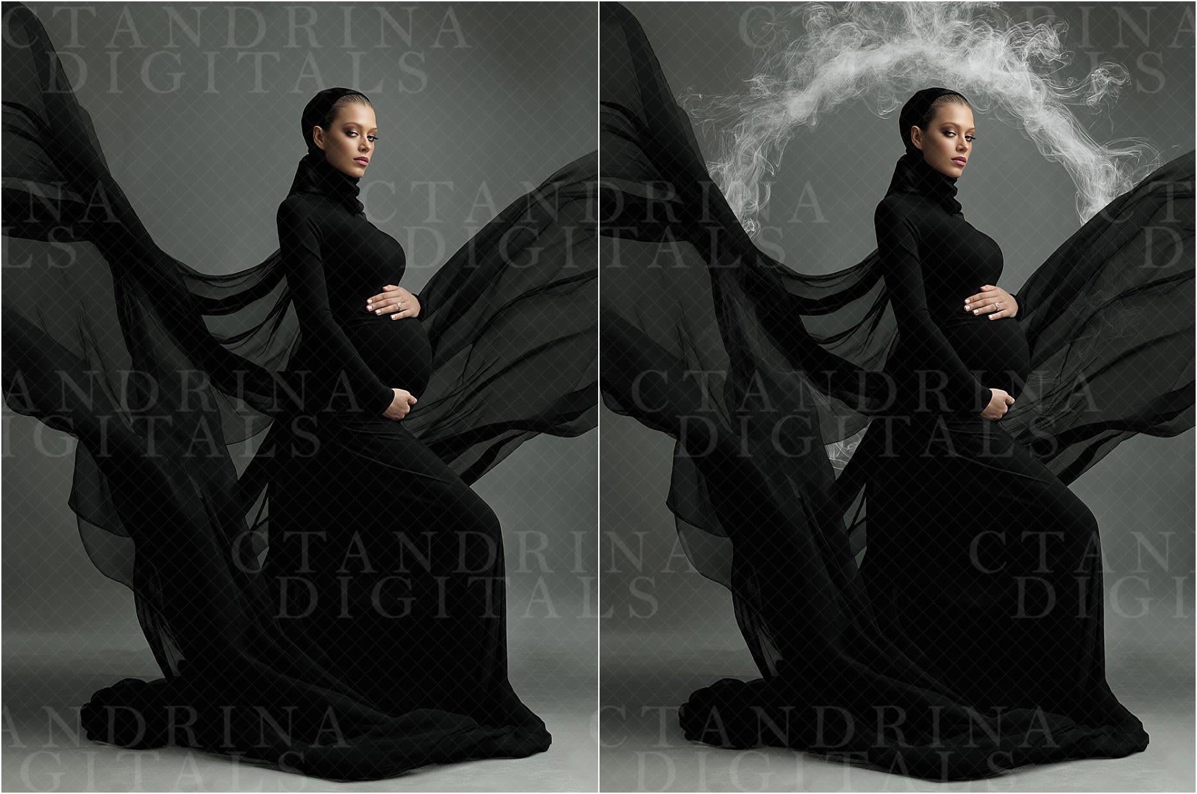 Smoke Shape Backdrop Overlays, Maternity Digitals, Smoke Ring Backdrop Overlays, Maternity Backdrop Overlays for Photoshop, Tutorial