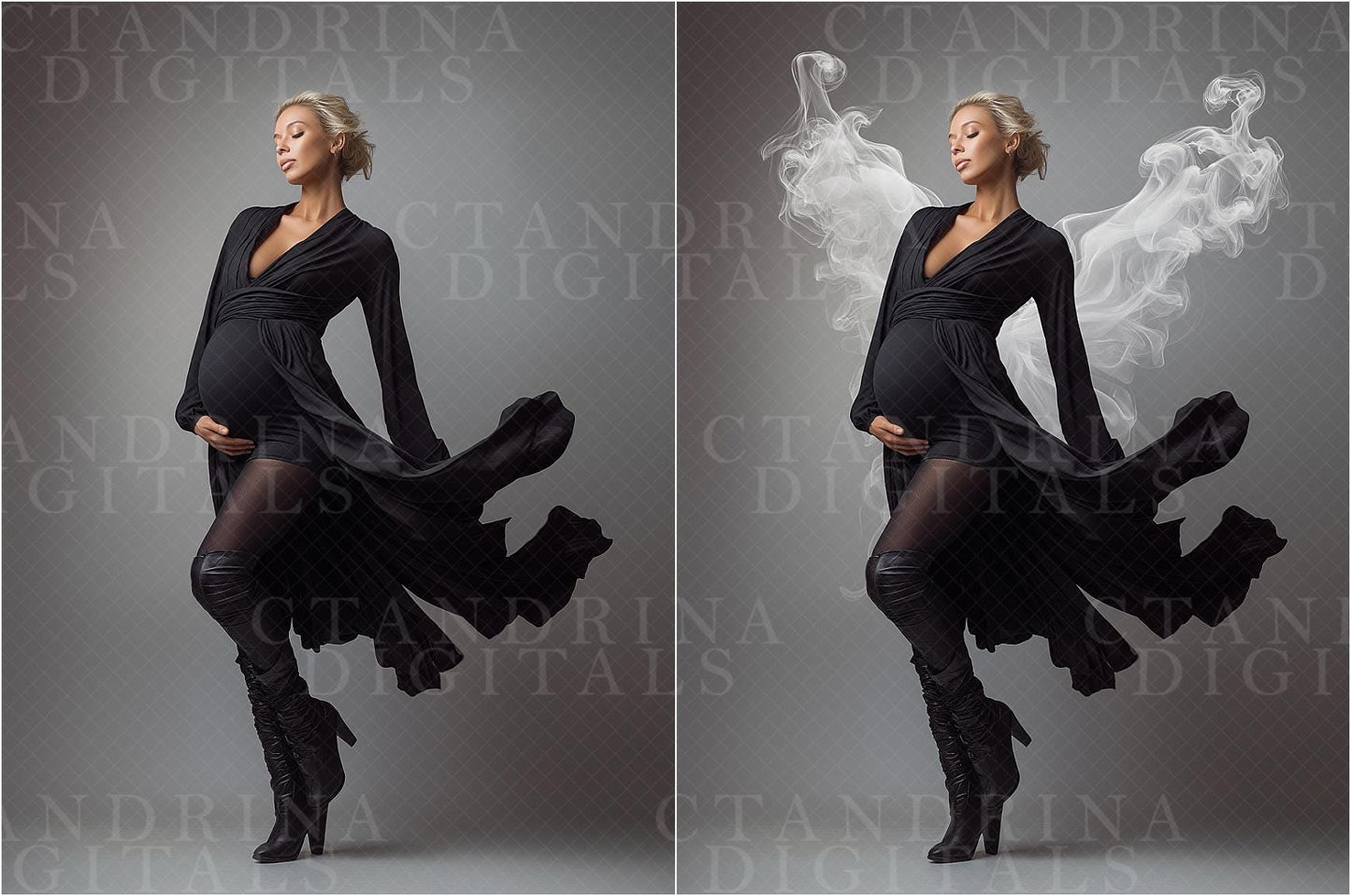 Smoke Shape Backdrop Overlays, Maternity Digitals, Smoke Ring Backdrop Overlays, Maternity Backdrop Overlays for Photoshop, Tutorial