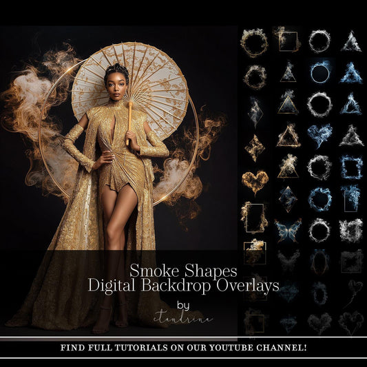 Smoke Shape Backdrop Overlays, Maternity Digitals, Smoke Ring Backdrop Overlays, Maternity Backdrop Overlays for Photoshop, Tutorial