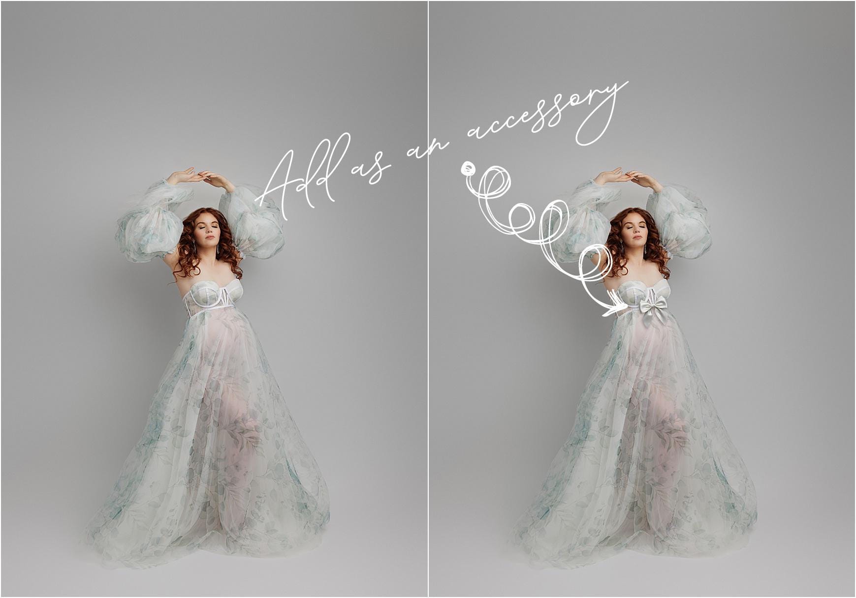 Bow Overlays, .PNG Bow Overlays for Photoshop, Bow Overlays for Photography, Digital Backdrop Overlays for Composite, Non Commerical Use