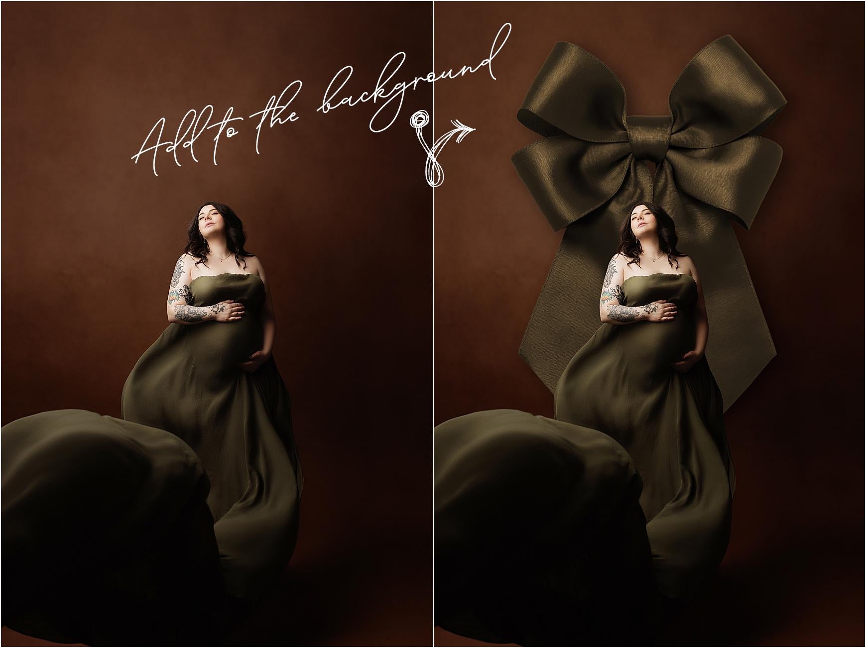 Bow Overlays, .PNG Bow Overlays for Photoshop, Bow Overlays for Photography, Digital Backdrop Overlays for Composite, Non Commerical Use