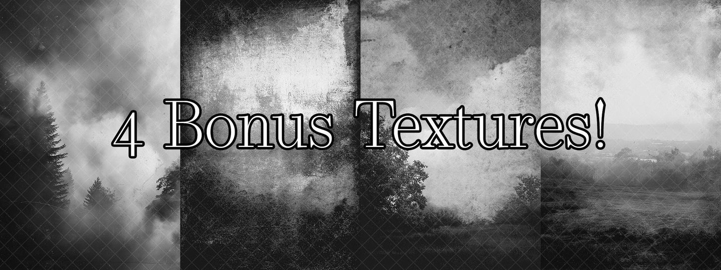 Photoshop Texture Overlays, Forest Film Vol. 1 Texture Overlays for Photoshop, Grain & Grunge, Trendy Texture Overlays with Tutorial