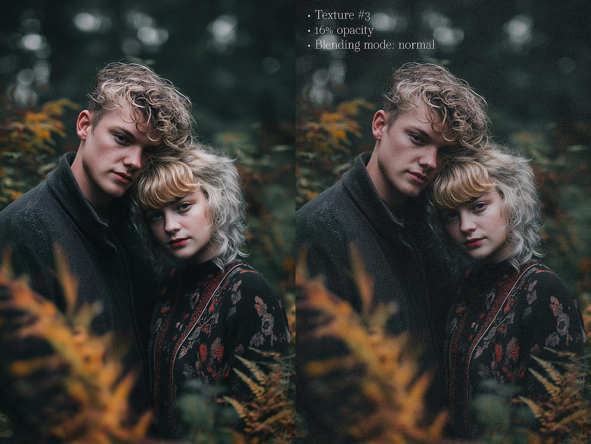 Photoshop Texture Overlays, Forest Film Vol. 1 Texture Overlays for Photoshop, Grain & Grunge, Trendy Texture Overlays with Tutorial