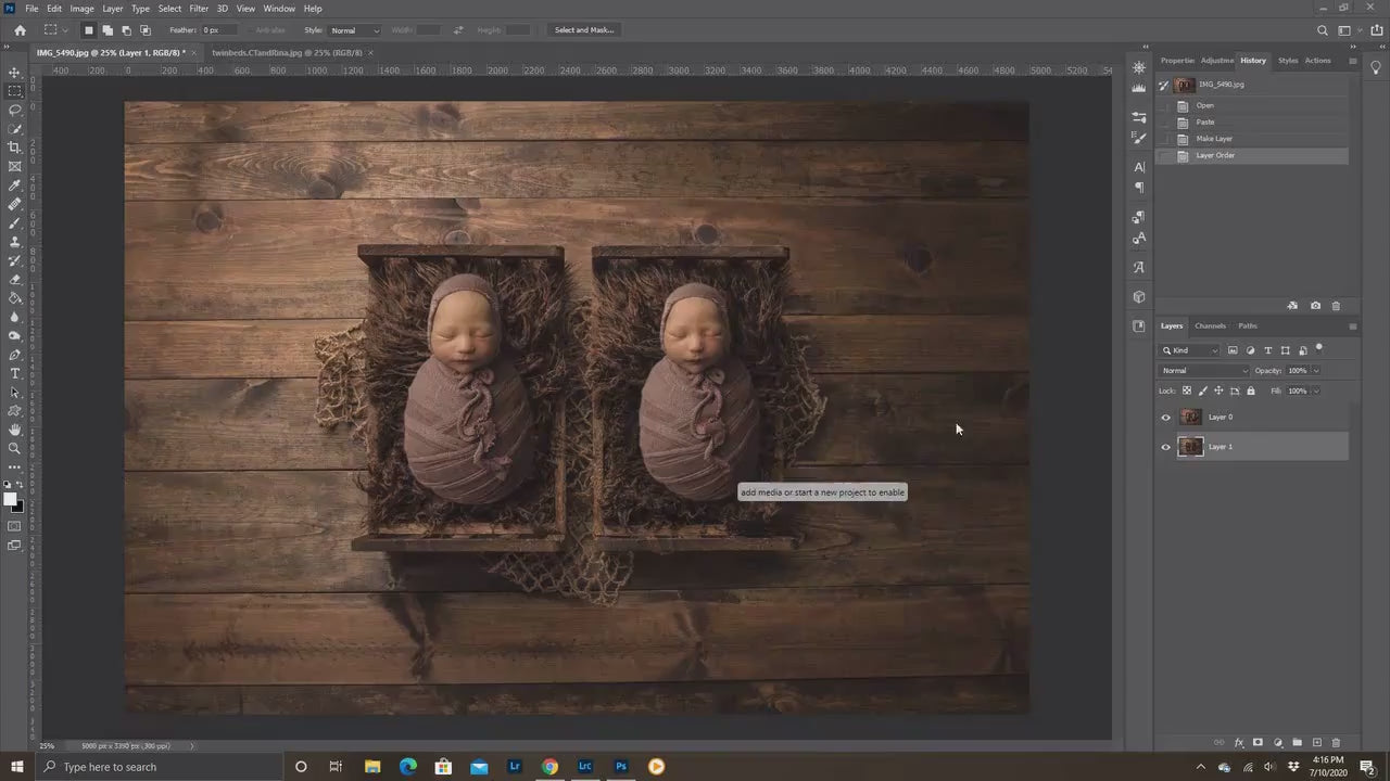 Twin Newborn Digital Backdrop, Wooden Beds Newborn Digital Background for Twins, Twin Baby Backdrops, Multiple Baby Backdrops for Photoshop