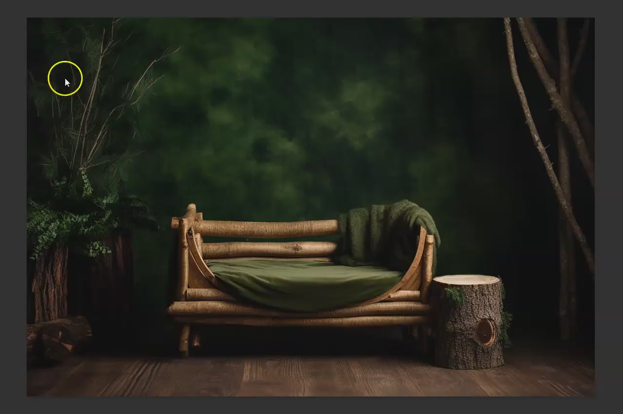 Forrest Newborn Digital Backdrop, Woods Baby Backdrop For Photoshop Composites, Wild One Backdrop, Woodland Newborn Backdrop