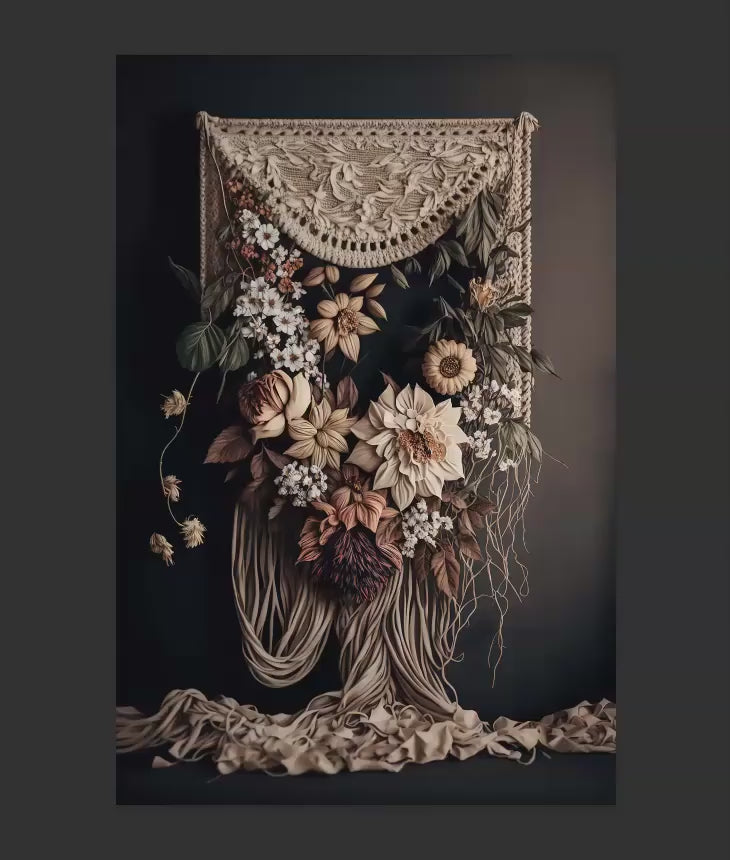 Macrame Digital Backdrops, Maternity Digital Backdrops, Digital Backdrop Overlays, Macrame Backdrops for Photoshop Composites