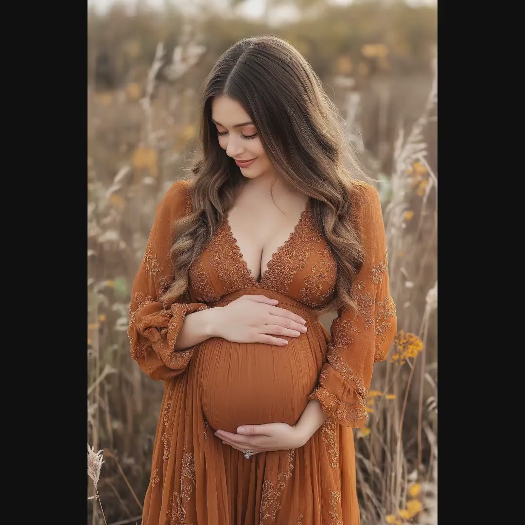 Peeking Through Fall Digital Backdrops, Maternity Digital Backdrops, Autumn Photoshop Digital Backdrops, Dreamy Fall Backdrops for Portraits