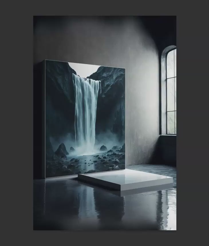 Waterfall Digital Backdrops, Abstract Waterfall Theme Maternity Digital Backdrops for Photoshop Composite, Maternity Backdrop Overlays