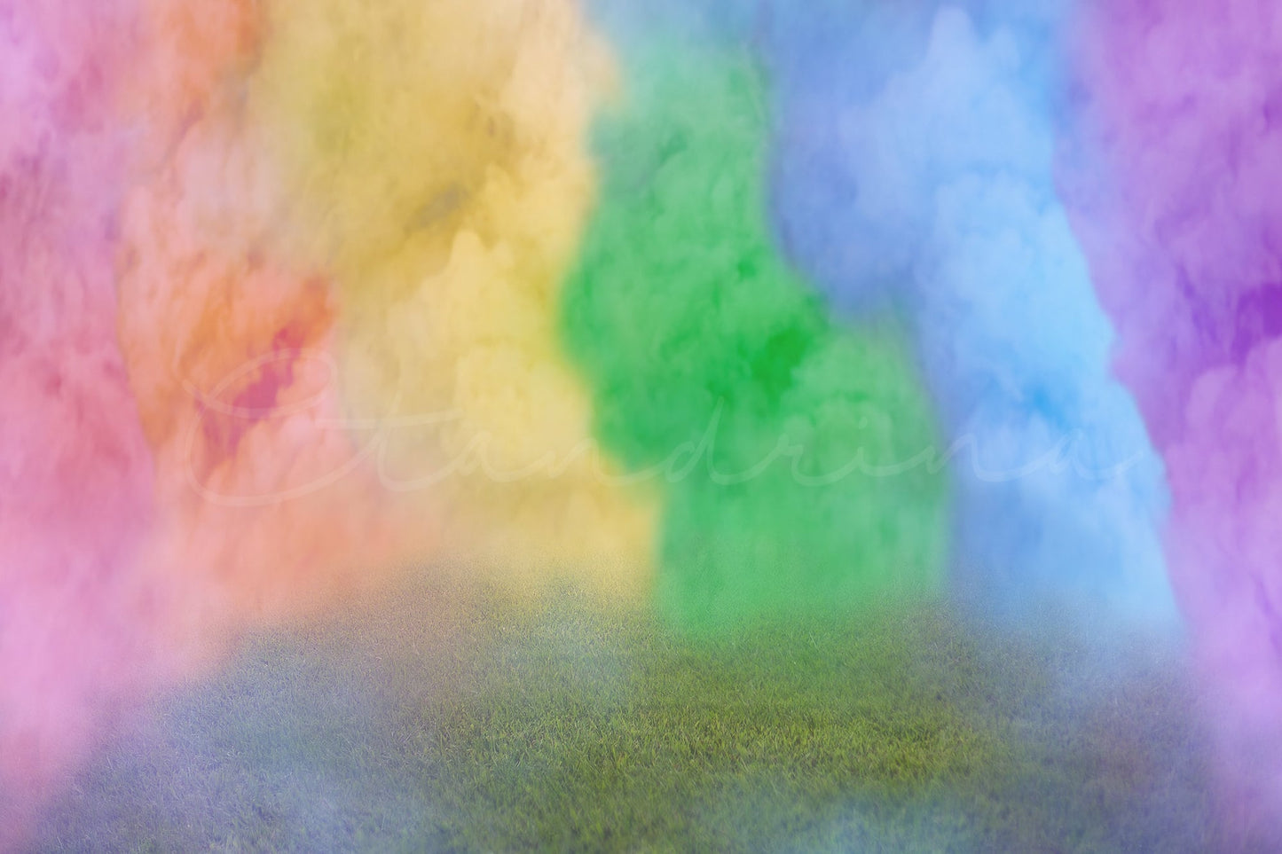 Rainbow Smoke Bomb Digital Backdrop, Rainbow Baby Digital Backdrop, LGBTQ Pride Background, Smoke Bombs in Field, Backdrops for Photoshop