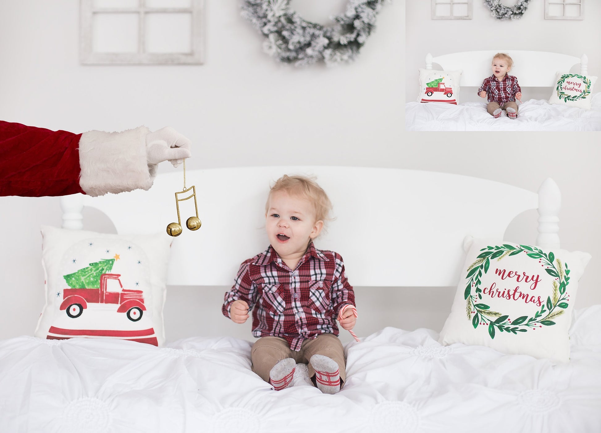 15 Santa Hand Overlays, Santa Claus Overlays, Santa Hand .PNG, Santa Sleeve and Glove, Christmas Overlays, Holiday Overlays for Photoshop