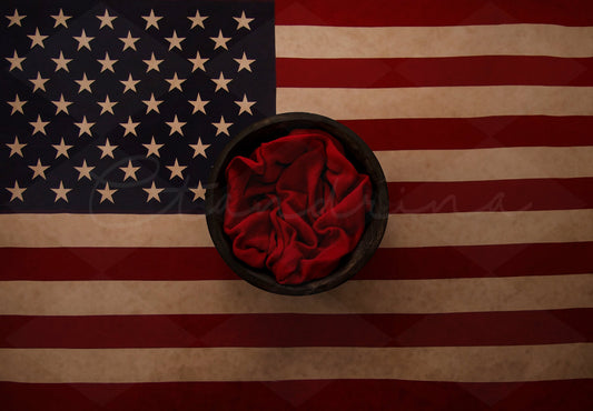 Flag Newborn Digital Backdrop, Fourth of July, Veterans Day, Memorial Day, American Flag Baby Background, Flag Backdrop for Photoshop