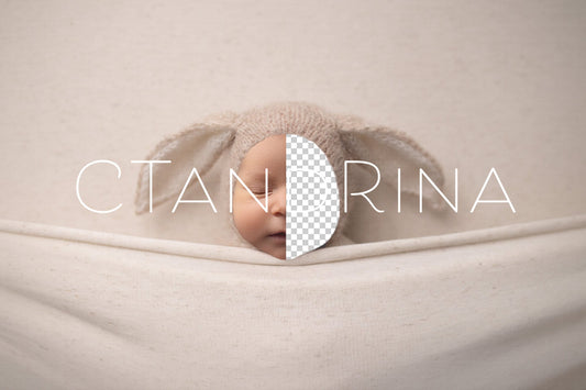 Bunny Under Covers Newborn Digital Backdrop, Replace the Face Background, Spring Digital Backdrop, Floppy Ear Bunny Backdrop for Photoshop