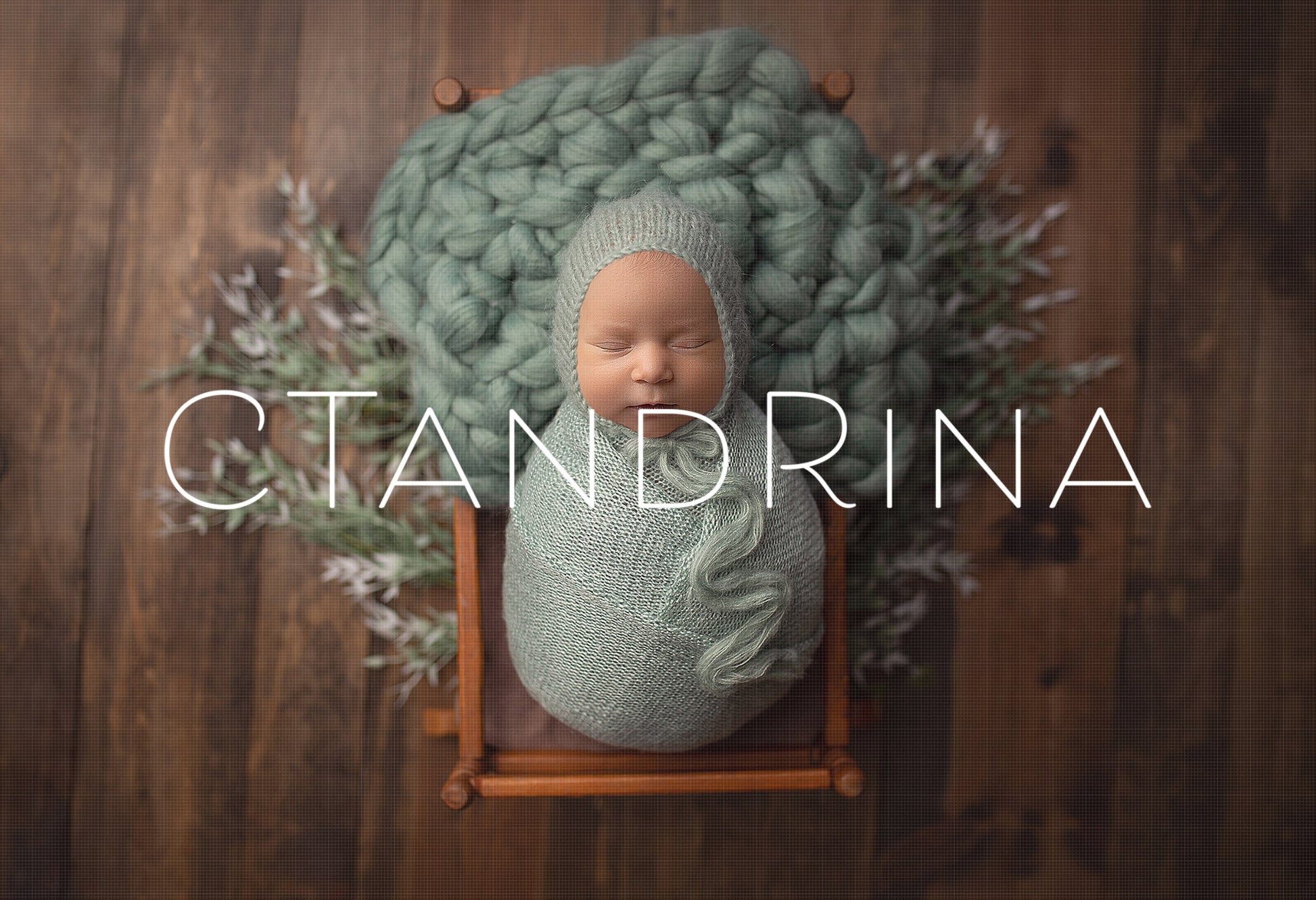 Spring Newborn Digital Backdrop, Sage Color Newborn Digital Background, PNG Floral Baby Backdrop, Dark Wood and Sage Backdrop for Photoshop