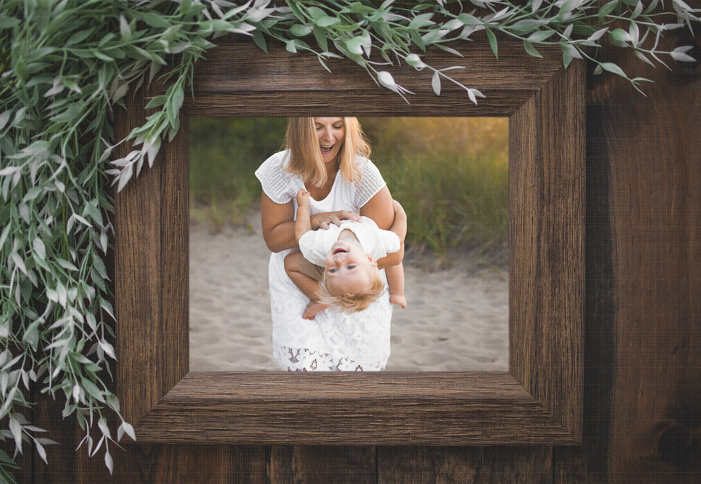 Dark Wood Photo Template, Mother's Day Photo Template, .PSD Real Wood Picture Frame Backdrop for Photoshop, Picture Frame Photoshop Mask