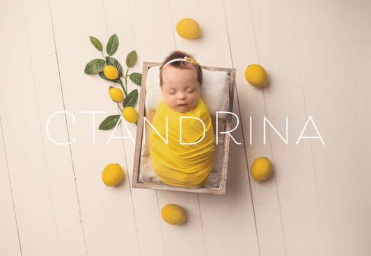 Lemon Themed Newborn Digital Backdrop, Lemon Baby Backdrop, Light and Airy Digital Backdrops, Summer Newborn Digital Backdrops for Photoshop