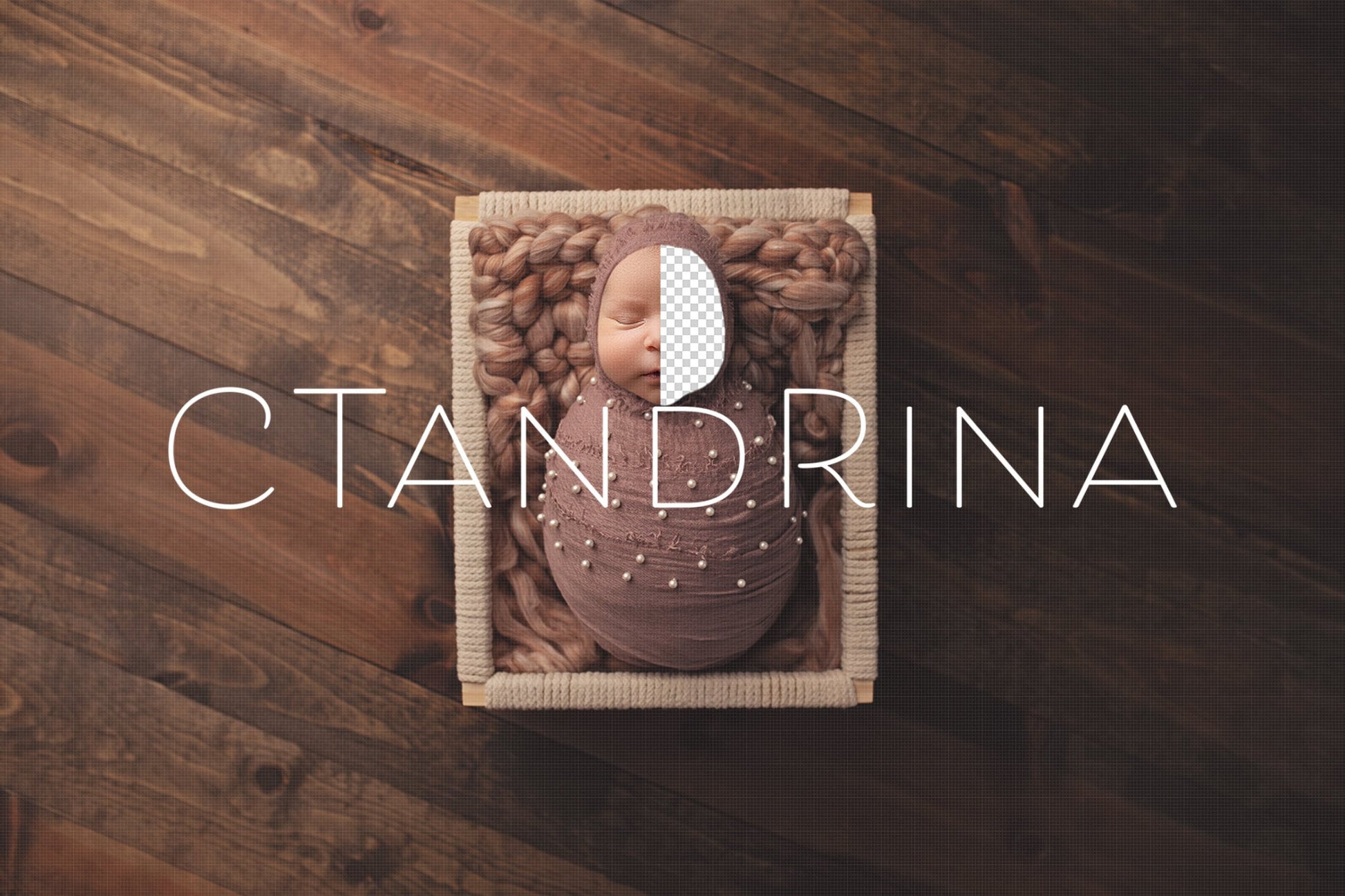 Macrame Basket Newborn Digital Backdrop, Pearl Wrapped Newborn Digital Background, Replace the Face PNG Baby Backdrop for Photoshop