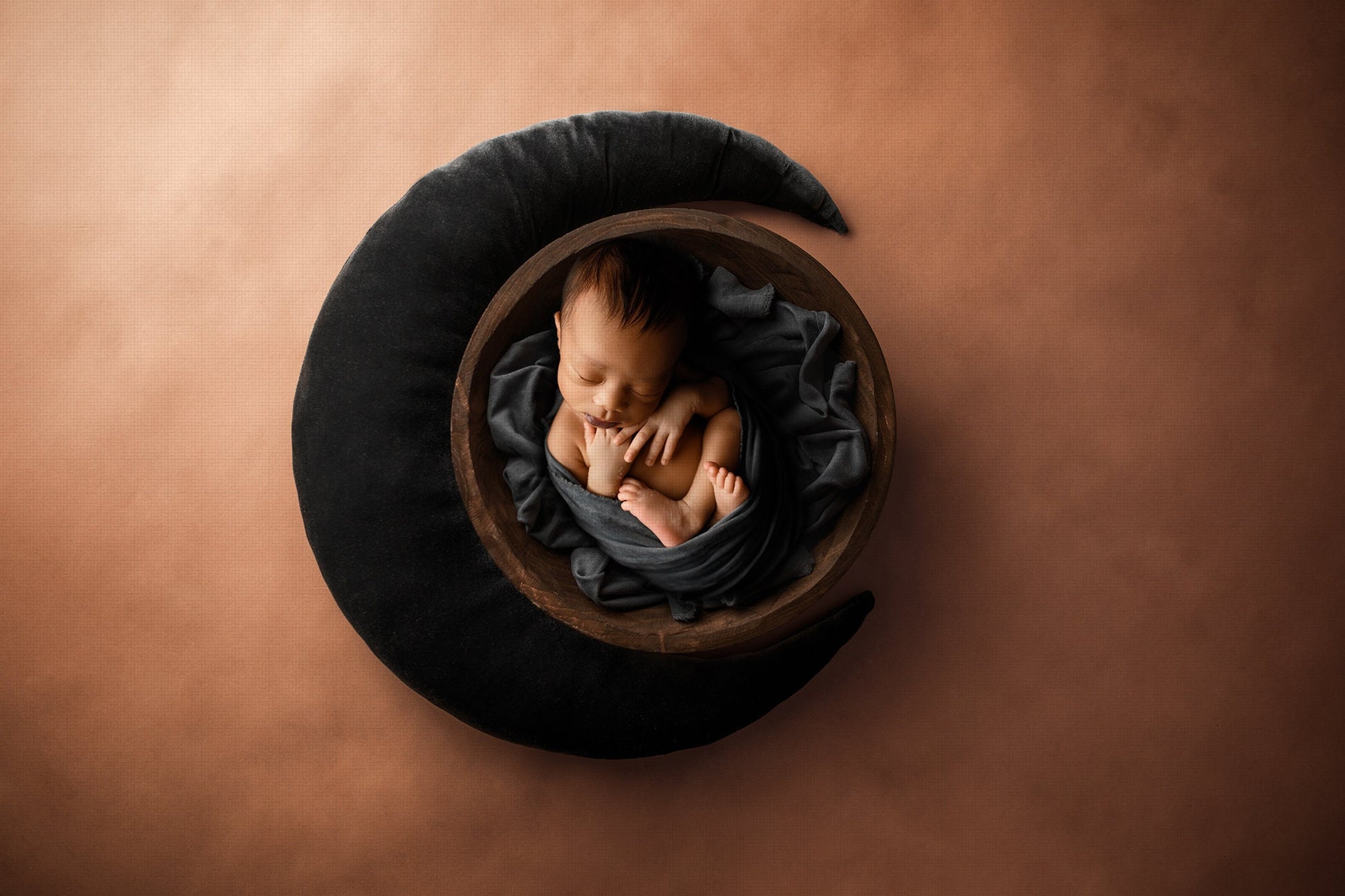 Newborn Digital Backdrop, Blue Moon Newborn Digital Background, Moon Digital Backdrop, Baby Boy Digital Backdrops for Photoshop, Moon Pillow