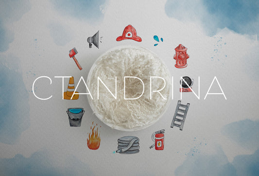 Firefighter Newborn Digital Backdrop, Fireman Newborn Digital Background, Watercolor Fire Fighter Newborn Backdrop for Photoshop Composites