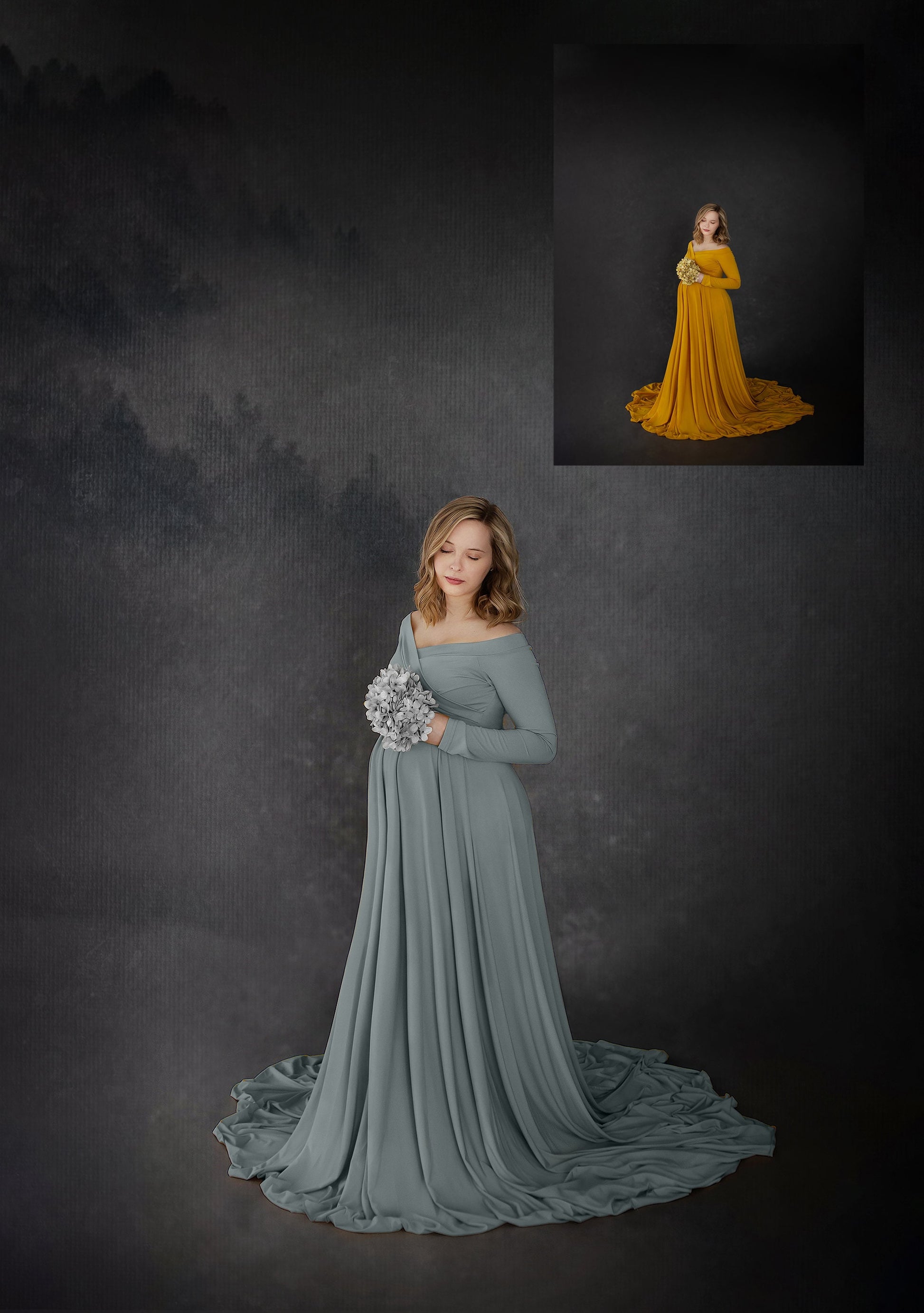 Maternity Overlays for Photoshop, Studio Backdrop Overlays, Winter Inspired Textures for Photoshop, Studio Maternity Digital Backdrops