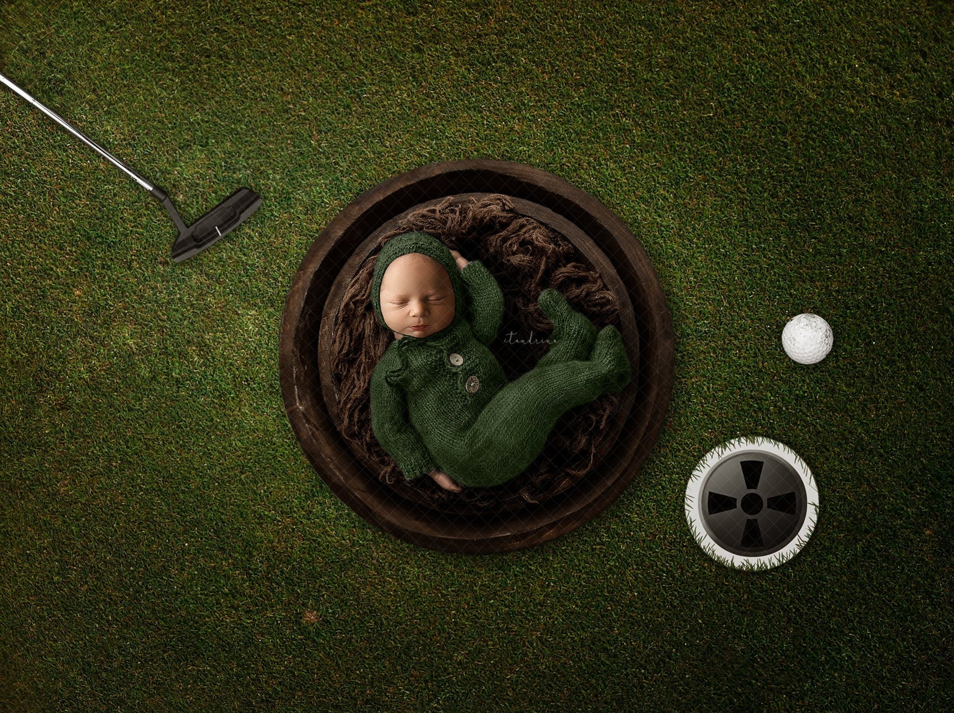 Golf Newborn Digital Backdrop, Golf Baby Backdrop, Newborn Boy, Newborn Girl, Newborn Golf Digital Backdrop for Photoshop, Putt Putt