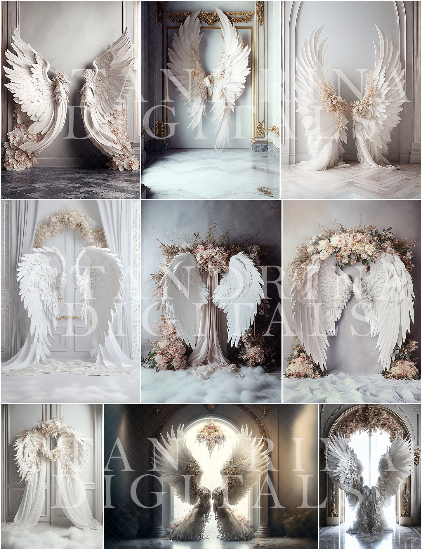 maternity digital backdrops, maternity backdrop overlays, fine art angel wing backdrops, maternity backdrops best sellers, studio digital backdrops, ctandrina, maternity wing backdrops, angel wing digital backdrops, white angel wing backdrops