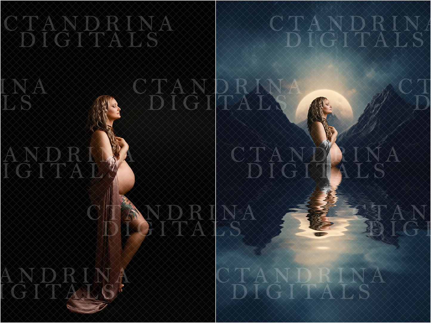 Waterscape Digital Backdrops, Water Scene Digital Backgrounds, Maternity Digital Backdrops, Digital Backdrops for Photoshop Composite, water reflection backdrops, water reflection photoshop action, best seller, photoshop editing tutorial