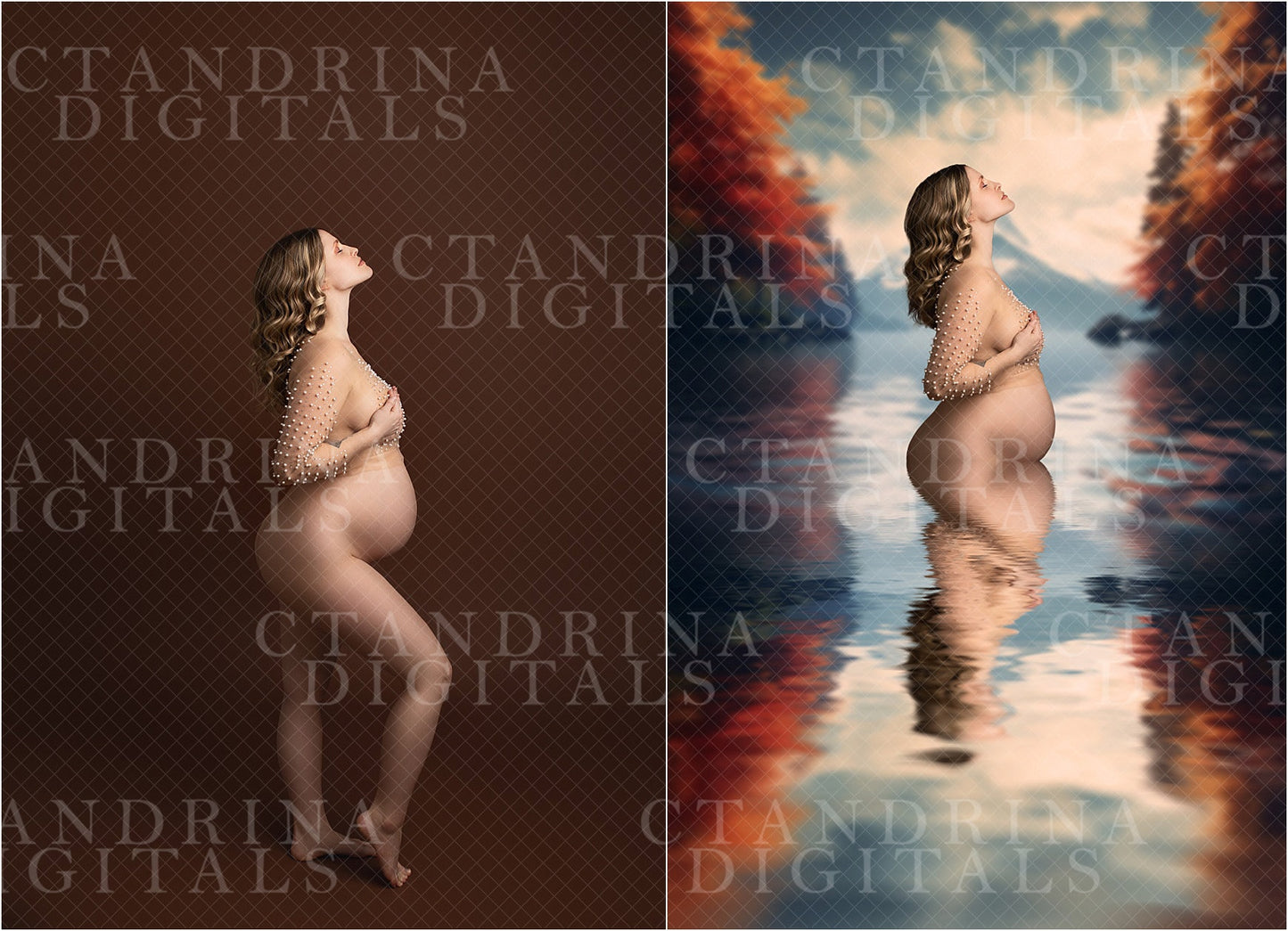 Waterscape Digital Backdrops, Water Scene Digital Backgrounds, Maternity Digital Backdrops, Digital Backdrops for Photoshop Composite, water reflection backdrops, water reflection photoshop action, best seller, photoshop editing tutorial