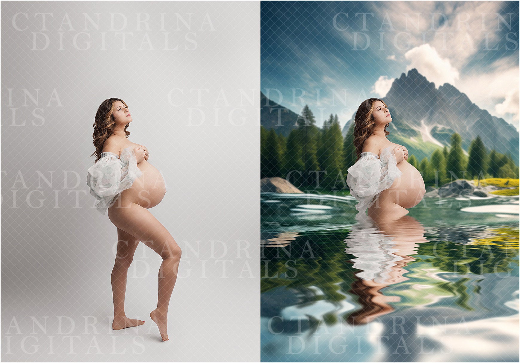 Waterscape Digital Backdrops, Water Scene Digital Backgrounds, Maternity Digital Backdrops, Digital Backdrops for Photoshop Composite, water reflection backdrops, water reflection photoshop action, best seller, photoshop editing tutorial