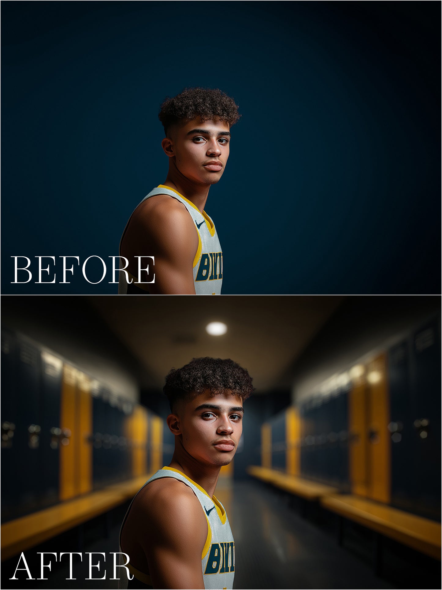 Blurred Locker Room Digital Backdrops