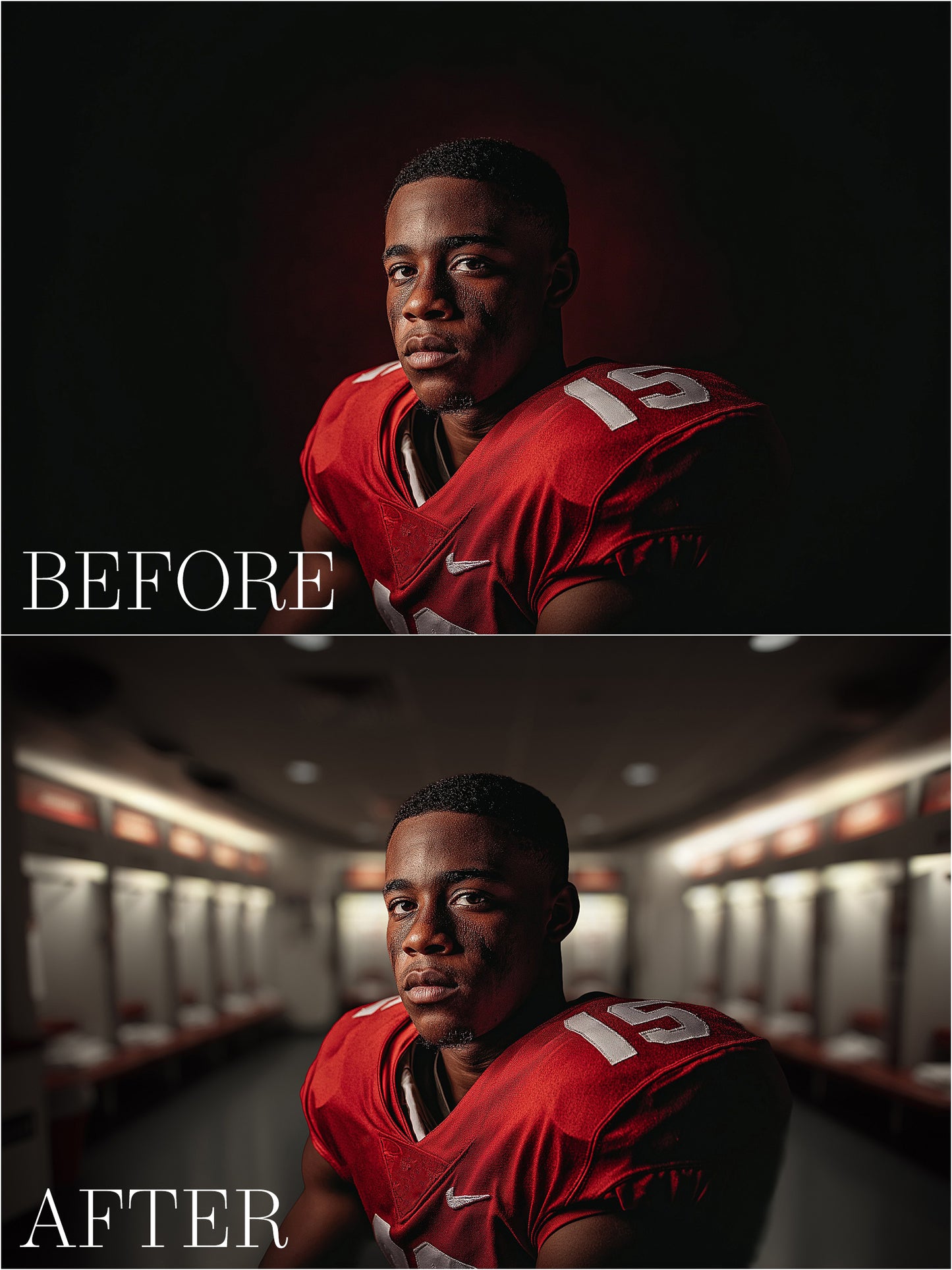 Blurred Locker Room Digital Backdrops