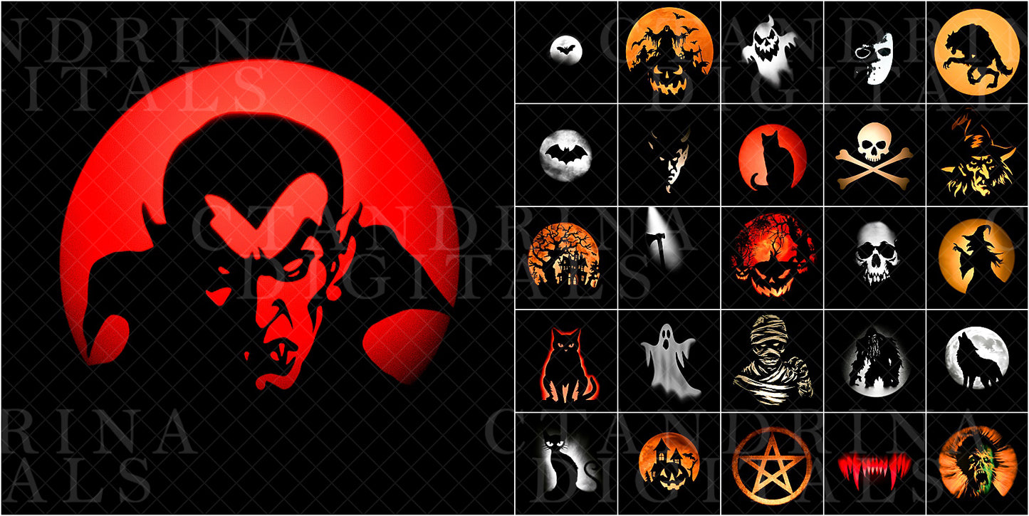 Halloween Gobo Overlays