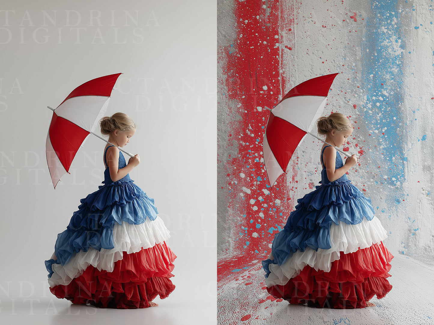 Red, White & Blue Fine Art Textures for Photoshop