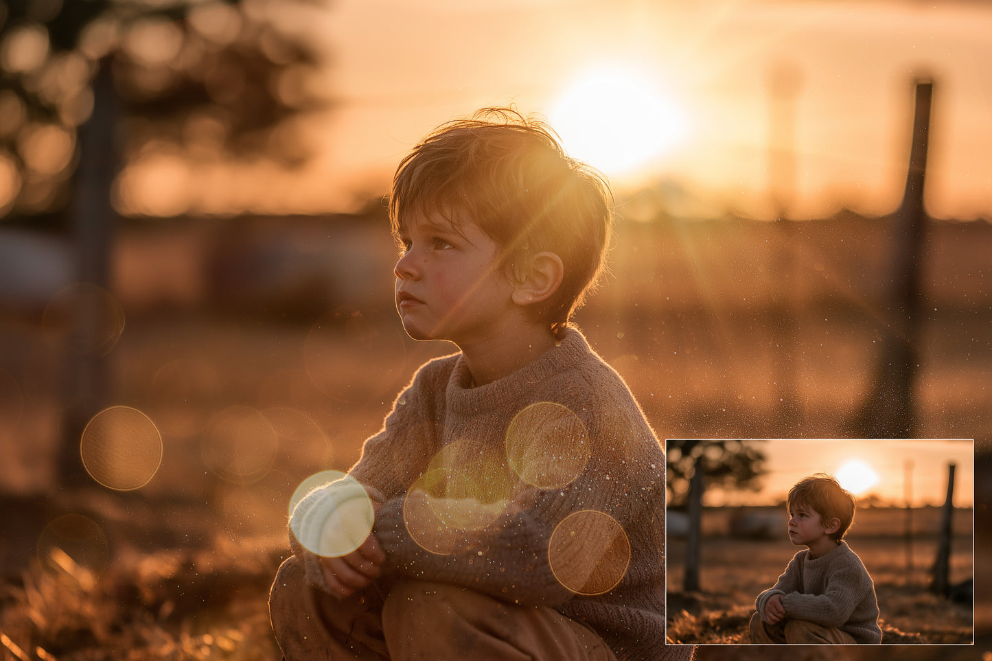 Golden Hour Photoshop Overlays