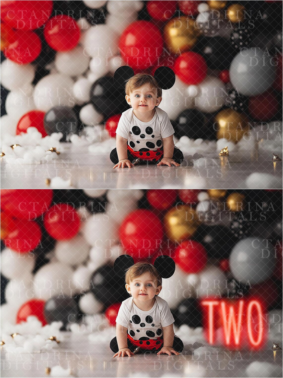 Neon "TWO" Sign Overlays Extension Pack