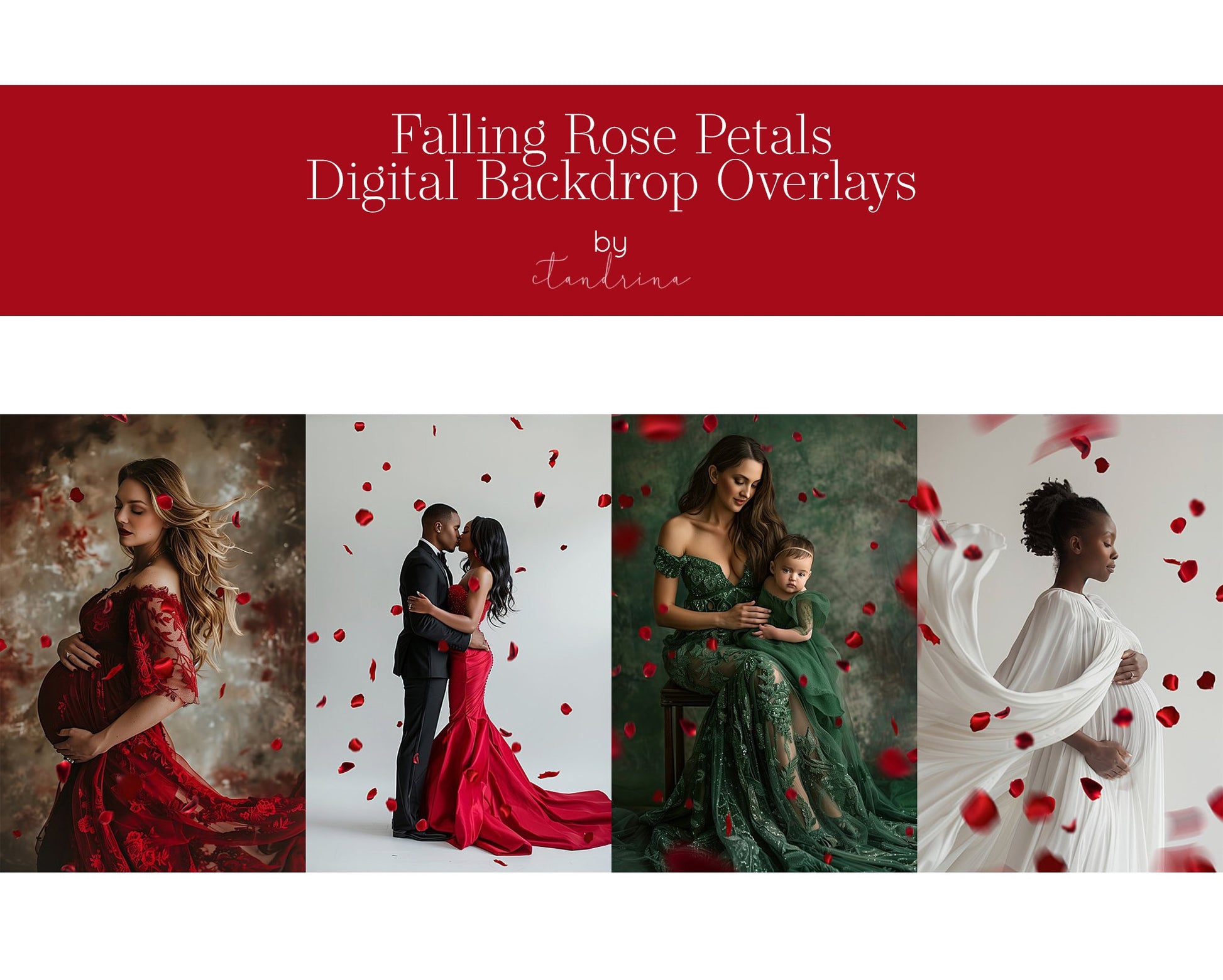 rose petal overlays, falling rose petals, valentines day overlays, spring overlays, spring floral overlays, spring flower overlays, best digital backdrop overlays, best seller, best digital backdrops, flying red rose petals