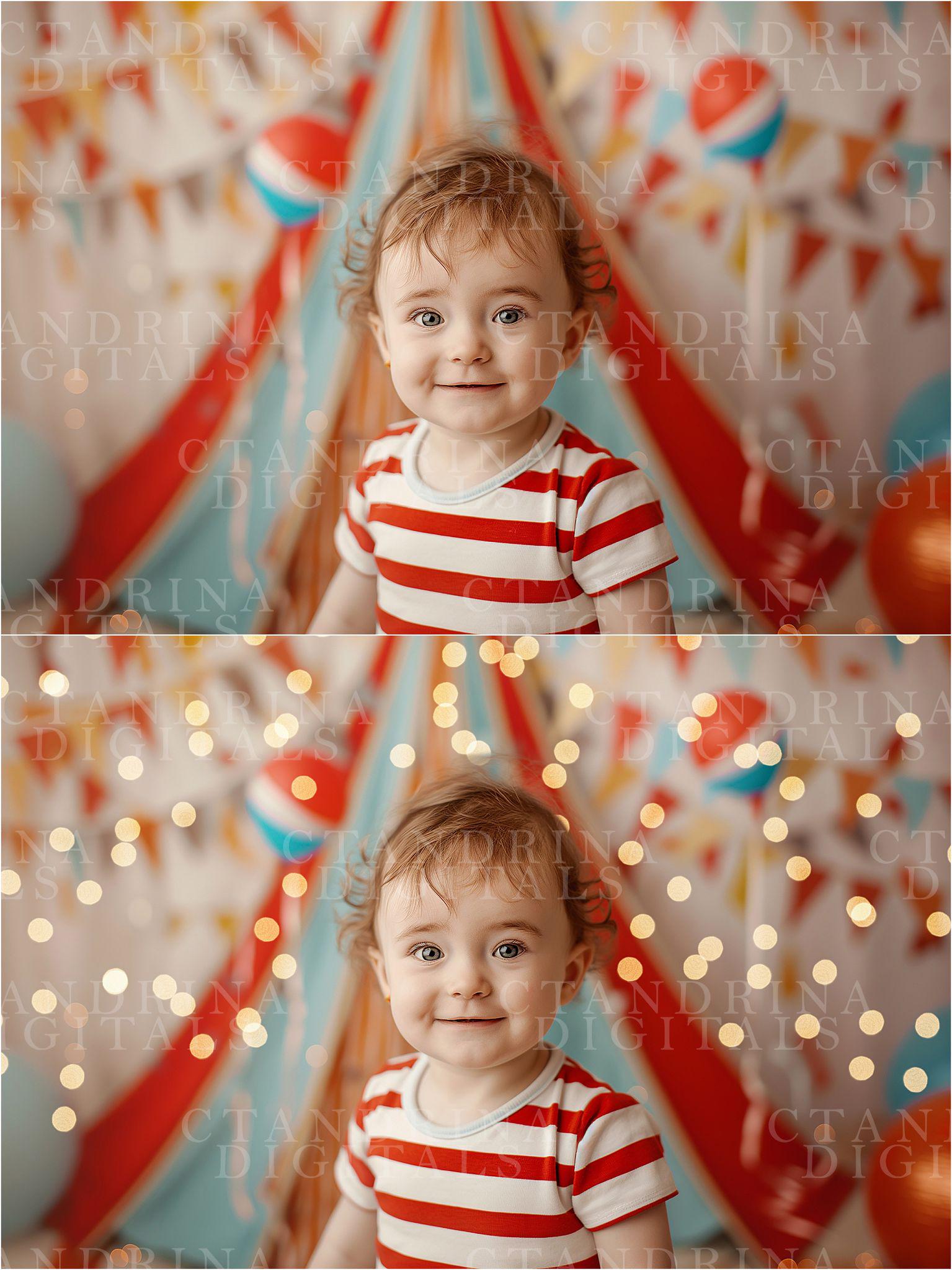 Twinkle Light Overlays COLLECTION 2, Cake Smash Background Lights, Real Twinkle Light Bokeh, Digital Fairy Lights for Milestone Sessions