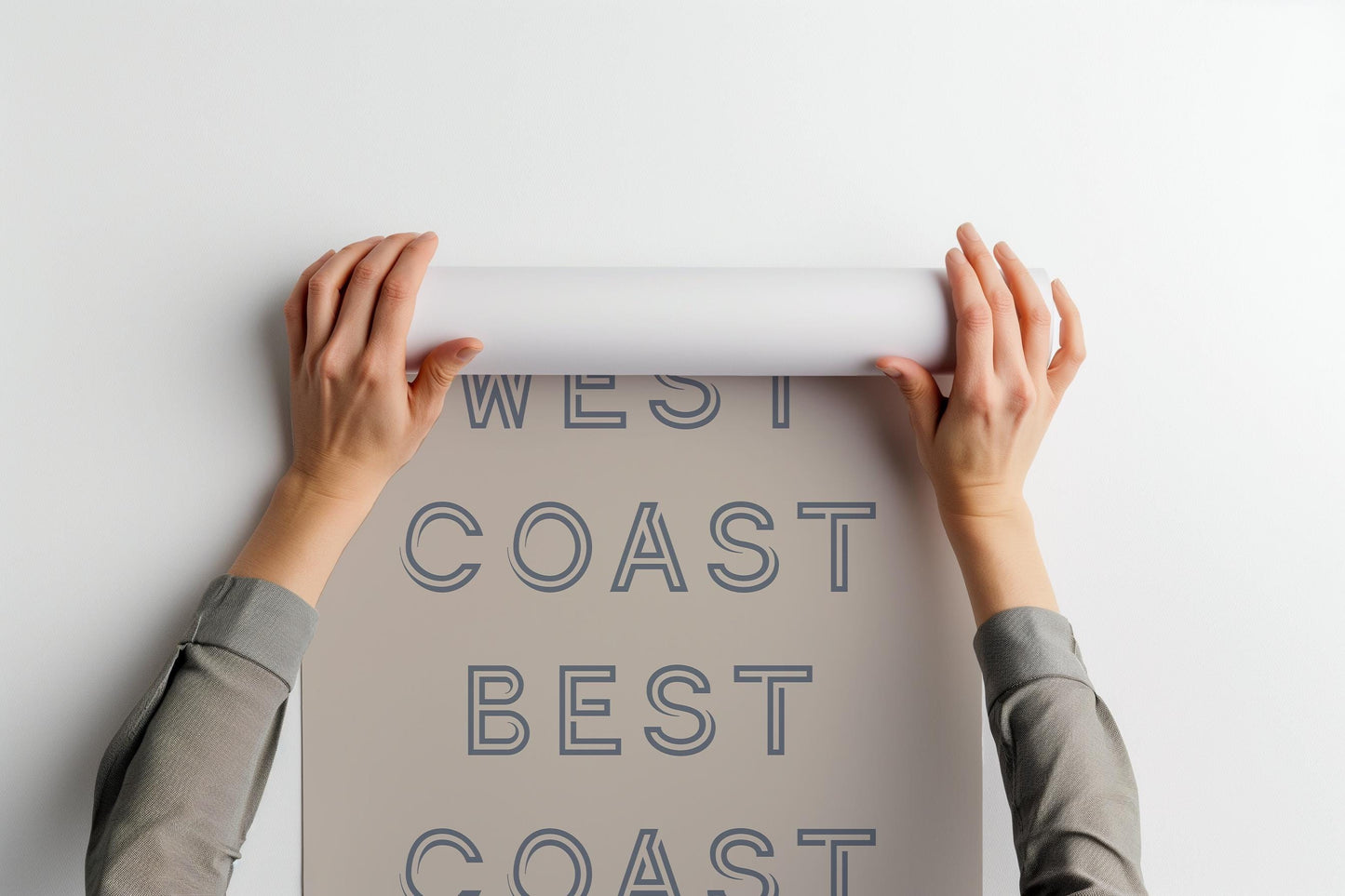 West Coast Best Coast PRINTABLE, West Coast Business Sign Downloadable Wall Art, West Coast Printable Sign, West Coast Beach Decor