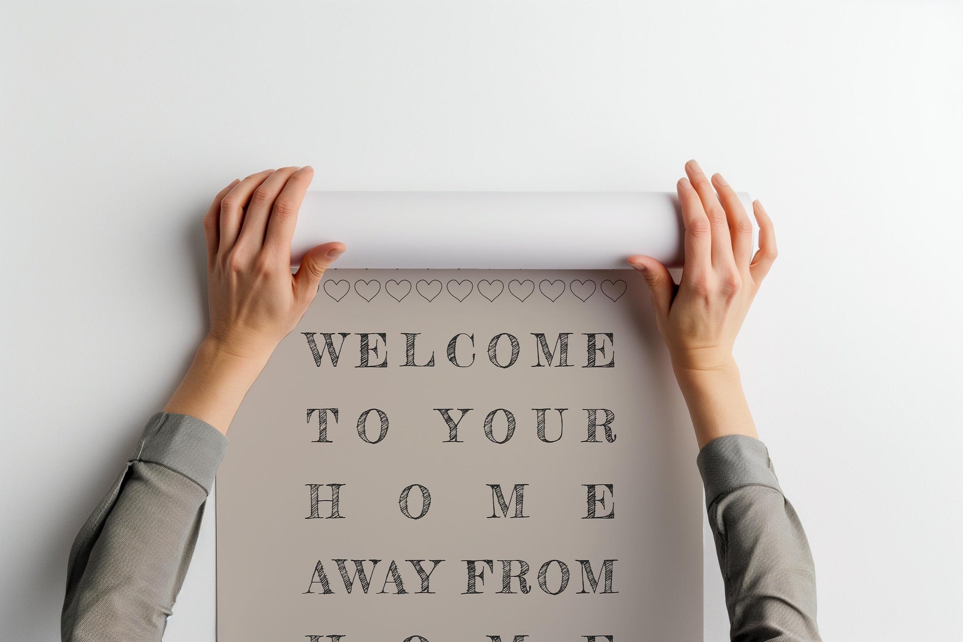 Welcome To Your Home Away From Home PRINTABLE, Airbnb Digital Print, Printable Wall Decor For A Rental Home, Vacation Home Downloadable Art